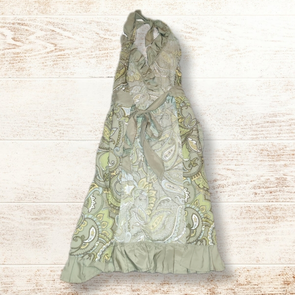 Wellesley Manor Holiday Collection, Paisley Apron, One Size - Picture 5 of 8